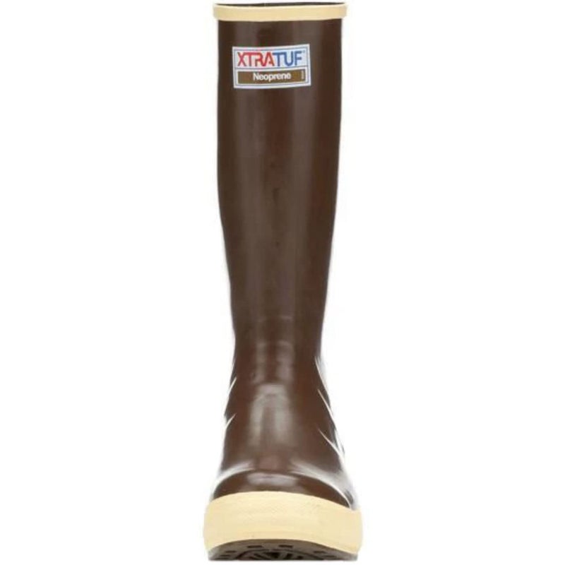 XTRATUF Menâ€™s Fishing Watertight Latex Neoprene Arch Support Slip Resistant Traction Legacy Boots, 15in - Plain Toe, Copper/Tan, 11 - Image 5